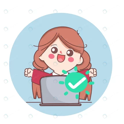woman working with laptop successful cute cartoon crcc0ee3c21 size1.36mb - title:graphic home - اورچین فایل - format: - sku: - keywords: p_id:353984