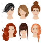 women hairstyle ideas 6 icons collection crc18082935 size3.35mb - title:Home - اورچین فایل - format: - sku: - keywords:وکتور,موکاپ,افکت متنی,پروژه افترافکت p_id:63922