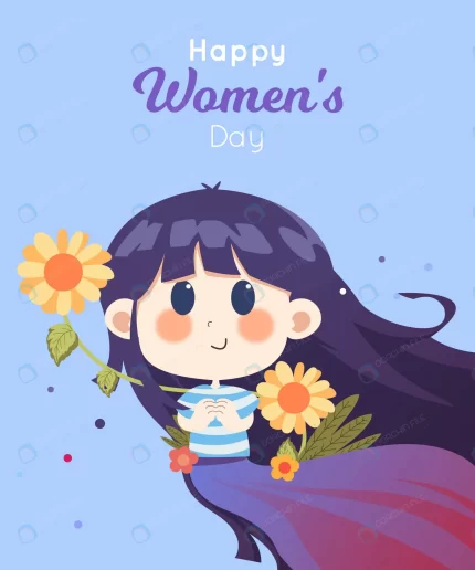 women s day greeting with cute character crcdffe0919 size2.63mb - title:graphic home - اورچین فایل - format: - sku: - keywords: p_id:353984