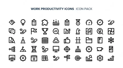 work productivity icons rnd894 frp25691476 - title:graphic home - اورچین فایل - format: - sku: - keywords: p_id:353984
