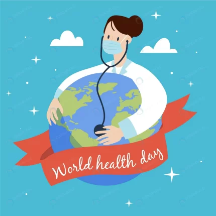 world health day illustration with female doctor crcfcfd2a9e size0.65mb - title:graphic home - اورچین فایل - format: - sku: - keywords: p_id:353984