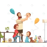 young family with kids home playing with baby boy crc3a806990 size0.78mb 1 - title:Home - اورچین فایل - format: - sku: - keywords:وکتور,موکاپ,افکت متنی,پروژه افترافکت p_id:63922