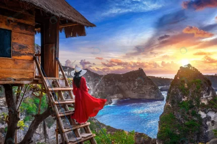 young girl steps house tree sunrise nusa penida i crc66a8f34f size11.14mb 6000x4000 - title:graphic home - اورچین فایل - format: - sku: - keywords: p_id:353984