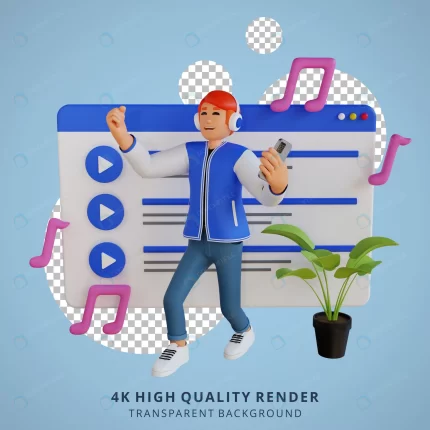 young man listening music 3d cartoon character il crc8a17008e size19.44mb 1 - title:graphic home - اورچین فایل - format: - sku: - keywords: p_id:353984
