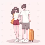 young traveler couple wear sunglasses standing wi crcbd786056 size2.18mb - title:Home - اورچین فایل - format: - sku: - keywords:وکتور,موکاپ,افکت متنی,پروژه افترافکت p_id:63922