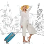 - young woman travelling usa rnd393 frp4628744 - Home