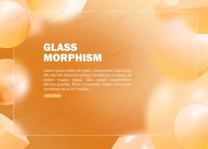 abstract orange landing page with blurred glass m crc2a54e6d6 size86.46mb - title:graphic home - اورچین فایل - format: - sku: - keywords: p_id:353984