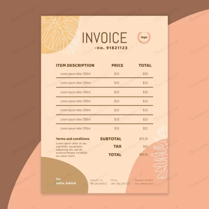 beauty salon invoice template crce14a5db3 size0.78mb - title:graphic home - اورچین فایل - format: - sku: - keywords: p_id:353984