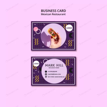business card mexican food restaurant crcfdc56acb size11.07mb - title:graphic home - اورچین فایل - format: - sku: - keywords: p_id:353984