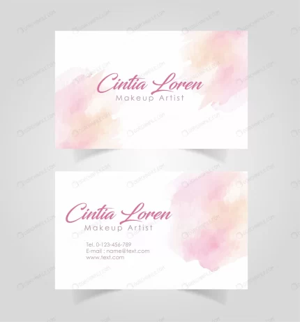 business card with watercolor stains template crc895a9c3f size4.00mb - title:graphic home - اورچین فایل - format: - sku: - keywords: p_id:353984