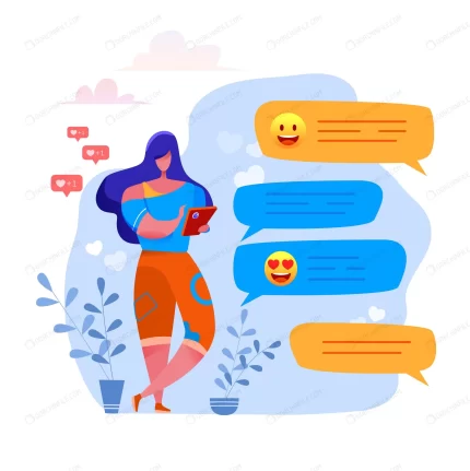 cartoon woman typing smartphone sending message l crca53bde2a size2.48mb - title:graphic home - اورچین فایل - format: - sku: - keywords: p_id:353984