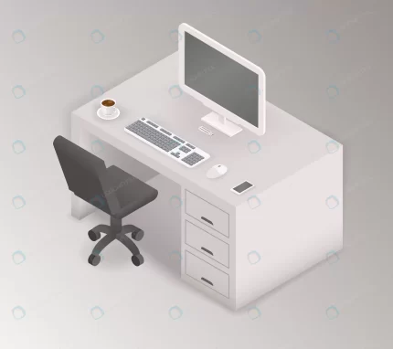 computer desk workplace isometric 3d crc2628b972 size1.31mb - title:graphic home - اورچین فایل - format: - sku: - keywords: p_id:353984
