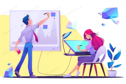 creative office workers illustration crc71791afa size2.93mb - title:graphic home - اورچین فایل - format: - sku: - keywords: p_id:353984