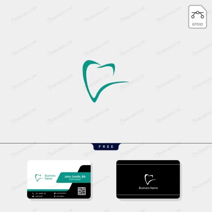 dental logo get free business card design crc4aa6add8 size0.55mb - title:graphic home - اورچین فایل - format: - sku: - keywords: p_id:353984