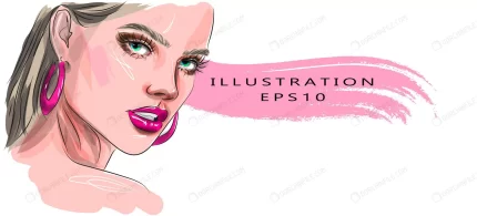 hand drawn glamour young woman face makeup with b crcad85242f size2.67mb - title:graphic home - اورچین فایل - format: - sku: - keywords: p_id:353984