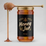 - honey jar with honey spoon mockup crce9cf83c5 size68.85mb - Home