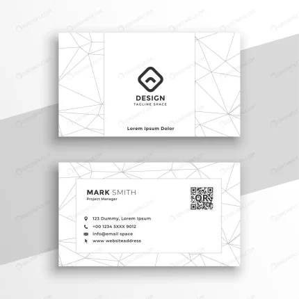 low poly style geometric white business card crc5b507e14 size0.95mb - title:graphic home - اورچین فایل - format: - sku: - keywords: p_id:353984