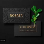 - luxury business card mockup with gold letterpress crc8ba83509 size77.75mb - Home