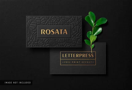 luxury business card mockup with gold letterpress crc8ba83509 size77.75mb - title:graphic home - اورچین فایل - format: - sku: - keywords: p_id:353984
