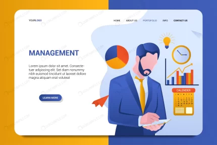 management landing page background vector templat crce74b7473 size1.98mb - title:graphic home - اورچین فایل - format: - sku: - keywords: p_id:353984