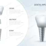 medical infographic template dental implant crc161738bf size1.20mb - title:Home - اورچین فایل - format: - sku: - keywords:وکتور,موکاپ,افکت متنی,پروژه افترافکت p_id:63922