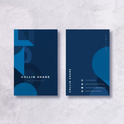 minimalist dark blue business card template crc1496a08c size2.32mb - title:graphic home - اورچین فایل - format: - sku: - keywords: p_id:353984