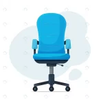 - office workplace chair flat style vector illustra crc8349356a size0.73mb - Home