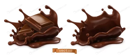 piece of chocolate and chocolate splash 3d realis crcc3804f95 size6.74mb - title:graphic home - اورچین فایل - format: - sku: - keywords: p_id:353984