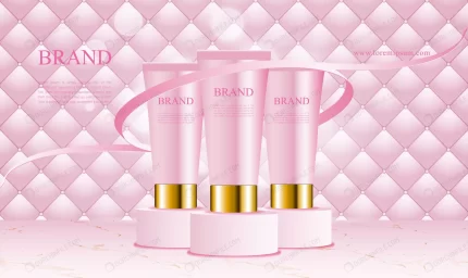 pink uphostery background with podium cosmetics crc1ecc93fa size5.00mb - title:graphic home - اورچین فایل - format: - sku: - keywords: p_id:353984