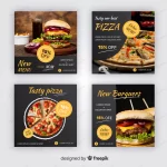 pizza burgers instagram post collection crc8f984312 size3.12mb - title:Home - اورچین فایل - format: - sku: - keywords:وکتور,موکاپ,افکت متنی,پروژه افترافکت p_id:63922
