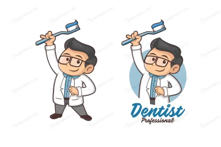 professional dentist mascot logo crc8f5b7698 size1.03mb - title:graphic home - اورچین فایل - format: - sku: - keywords: p_id:353984