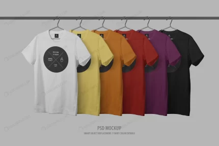 row t shirt mockup template with clothes line crc00334173 size100.88mb - title:graphic home - اورچین فایل - format: - sku: - keywords: p_id:353984