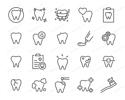 set teeth icons crcba3896f1 size1.36mb - title:graphic home - اورچین فایل - format: - sku: - keywords: p_id:353984