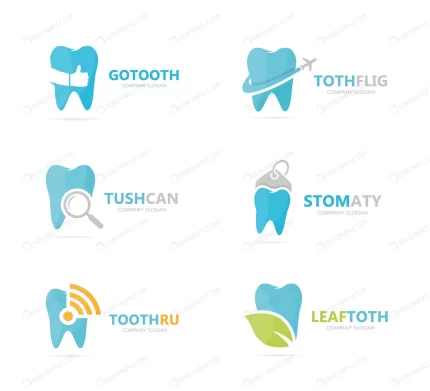 set tooth logo combination dental oral logotype d crc757676b2 size1.21mb - title:graphic home - اورچین فایل - format: - sku: - keywords: p_id:353984