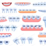 - tooth braces icons set cartoon set tooth braces i crc5737683a size4.72mb - Home