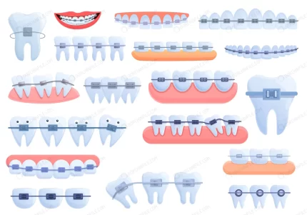 tooth braces icons set cartoon set tooth braces i crc5737683a size4.72mb - title:graphic home - اورچین فایل - format: - sku: - keywords: p_id:353984