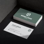 - top angle view minimal business card mockup crce827ee38 size70.58mb - Home