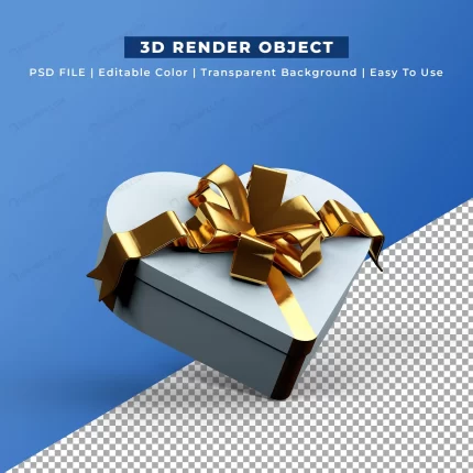 white heart shape gift box 3d render crcea0f6685 size7.30mb - title:graphic home - اورچین فایل - format: - sku: - keywords: p_id:353984