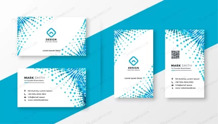 abstract blue halftone business card design set crc296c19aa size2.98mb - title:graphic home - اورچین فایل - format: - sku: - keywords: p_id:353984
