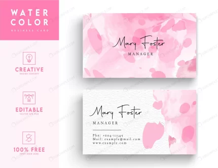 abstract pink background watercolor business card crce5b9f7ee size8.33mb - title:graphic home - اورچین فایل - format: - sku: - keywords: p_id:353984