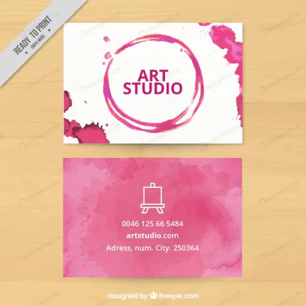- art studio business card with paint stains crc123eeda5 size58.26mb - Home
