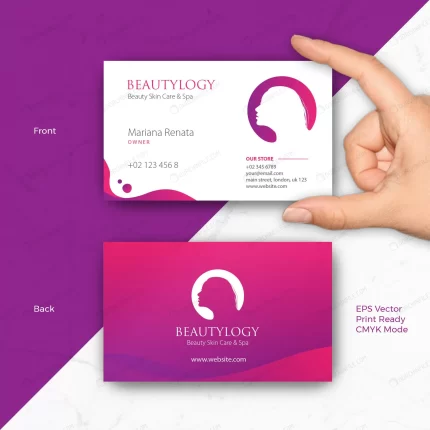 beauty business card template salon spa hair dres crcd717f892 size2.13mb - title:graphic home - اورچین فایل - format: - sku: - keywords: p_id:353984