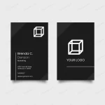 black business card with white logo cube crcb02bcd73 size1.94mb - title:Home - اورچین فایل - format: - sku: - keywords:وکتور,موکاپ,افکت متنی,پروژه افترافکت p_id:63922