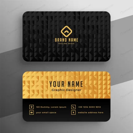 black golden premium business card template desig crc4acc33f6 size0.97mb - title:graphic home - اورچین فایل - format: - sku: - keywords: p_id:353984