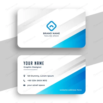 - blue and white stylish business card template crc881cbac3 size0.73mb - Home