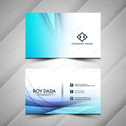- blue wave stylish business card design crc80753a6c size1.80mb - Home