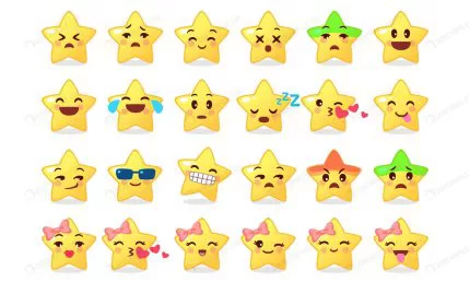 collection emoticon icon cute star cartoon white crc1028d574 size2.45mb - title:graphic home - اورچین فایل - format: - sku: - keywords: p_id:353984