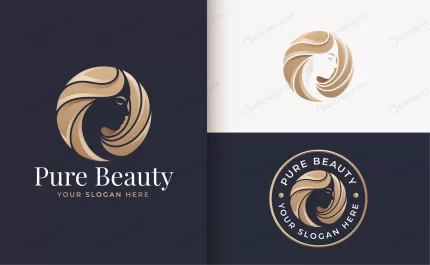 luxury woman hair salon gold gradient logo design crccee5e7f2 size4.72mb - title:graphic home - اورچین فایل - format: - sku: - keywords: p_id:353984