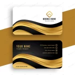 premium golden business card with wavy shape crc29bcea53 size0.90mb - title:Home - اورچین فایل - format: - sku: - keywords:وکتور,موکاپ,افکت متنی,پروژه افترافکت p_id:63922