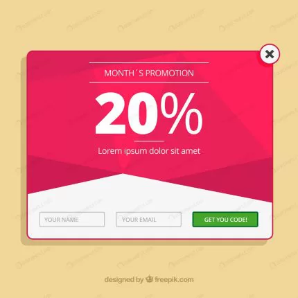 promotion pop up template with flat design crc5f2b92c3 size0.80mb - title:graphic home - اورچین فایل - format: - sku: - keywords: p_id:353984